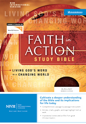 Faith in Action Study Bible-NIV (Leather)